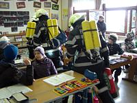Feuerwehrübung in der Volksschule St. Martin